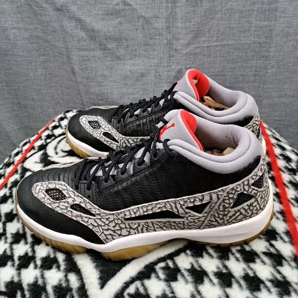 %Nike Jordan 11 Low IE Black Cement 919712-006 Men's size 10.5 / AJ12 - Picture 1 of 12